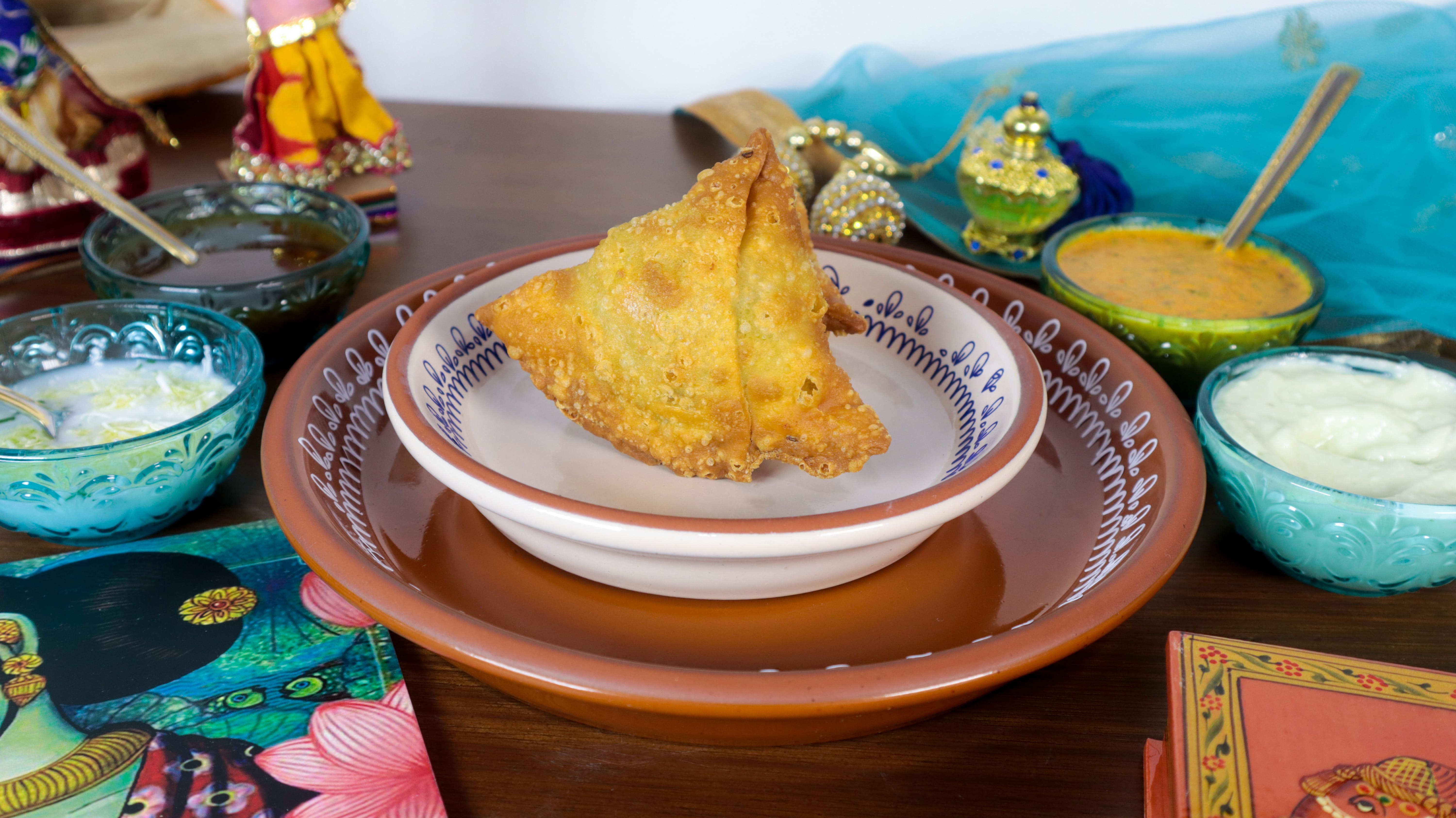 Samosa camarón